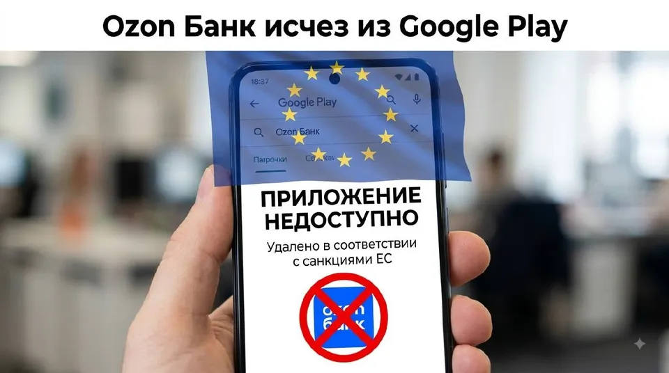 Приложение Ozon Банка исчезло из Google Play