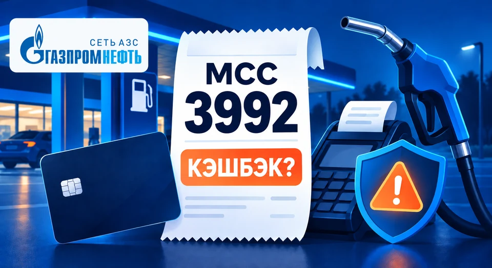 На АЗС «Газпромнефть» заметили MCC 3992: проверьте кэшбэк