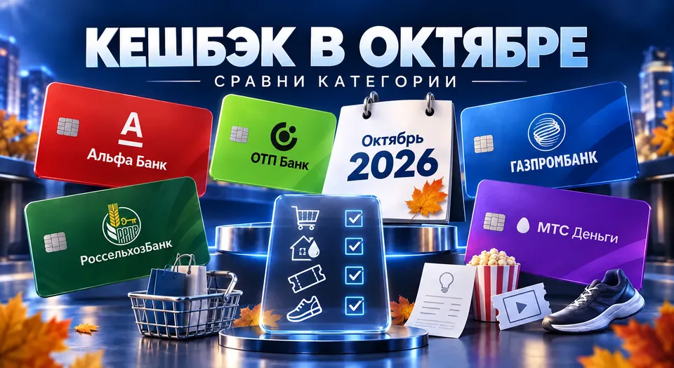 Категории кешбэка на октябрь 2026: когда и что выбирать
