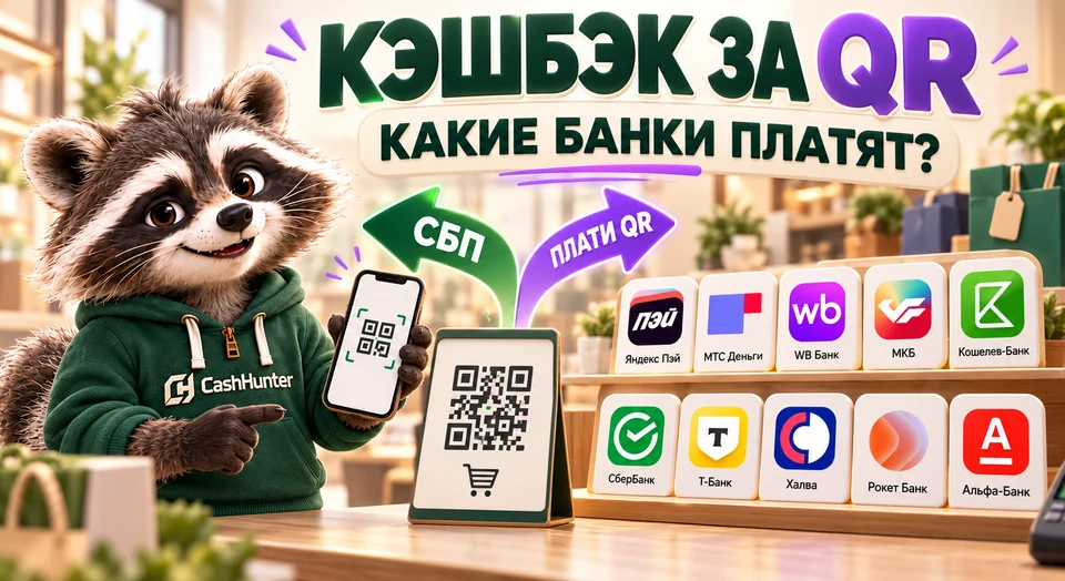 Кешбэк за QR: какие банки платят за СБП и «Плати QR»
