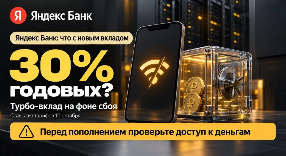 Яндекс Банк: вклад под 30% и риск остаться без доступа к деньгам